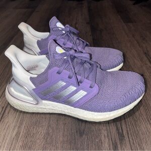 adidas Purple and Silver Athletic Shoes